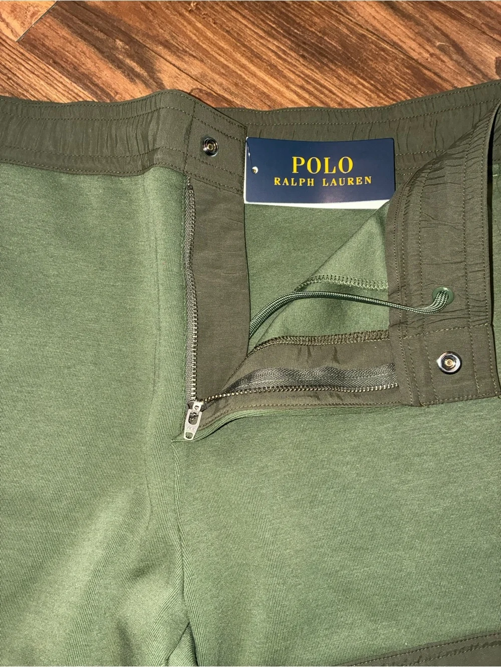 Polo Ralph Lauren Olive Contrast Tech Joggers